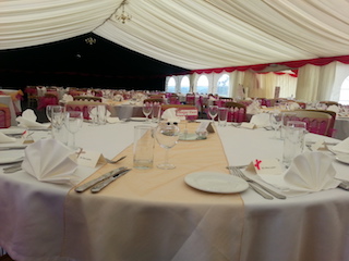 Marquee at sea