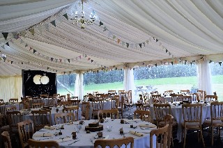 Marquee with a seas view