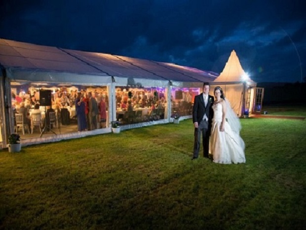 Wedding Marquee at night
