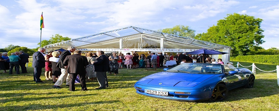 Outdoor shot of marquee